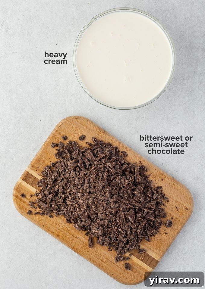 Chocolate ganache recipe ingredients