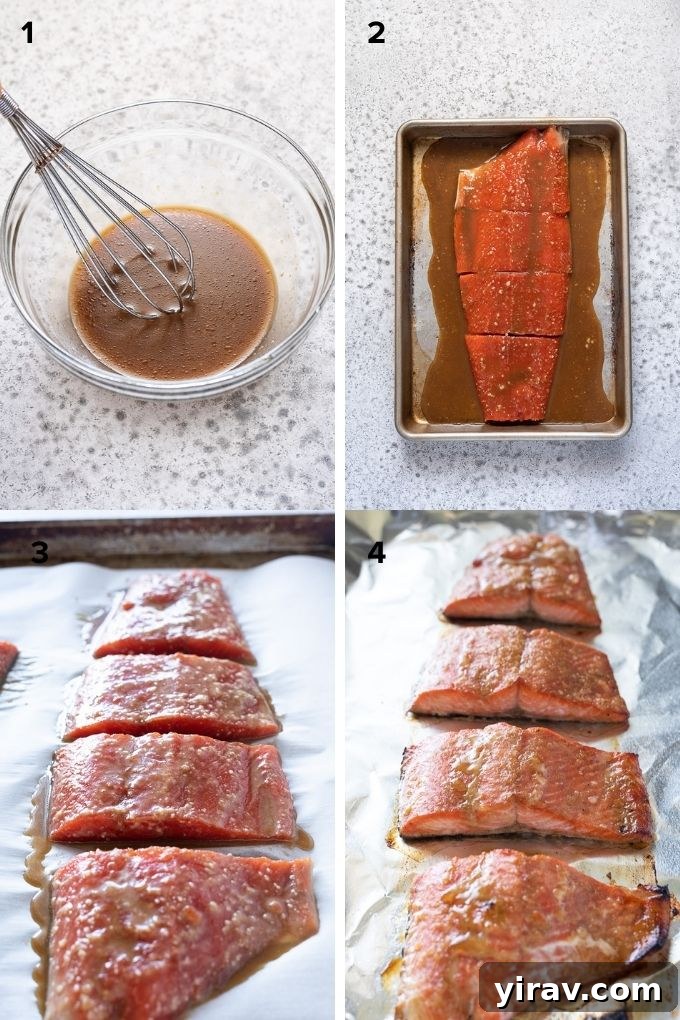 How to make miso salmon collage