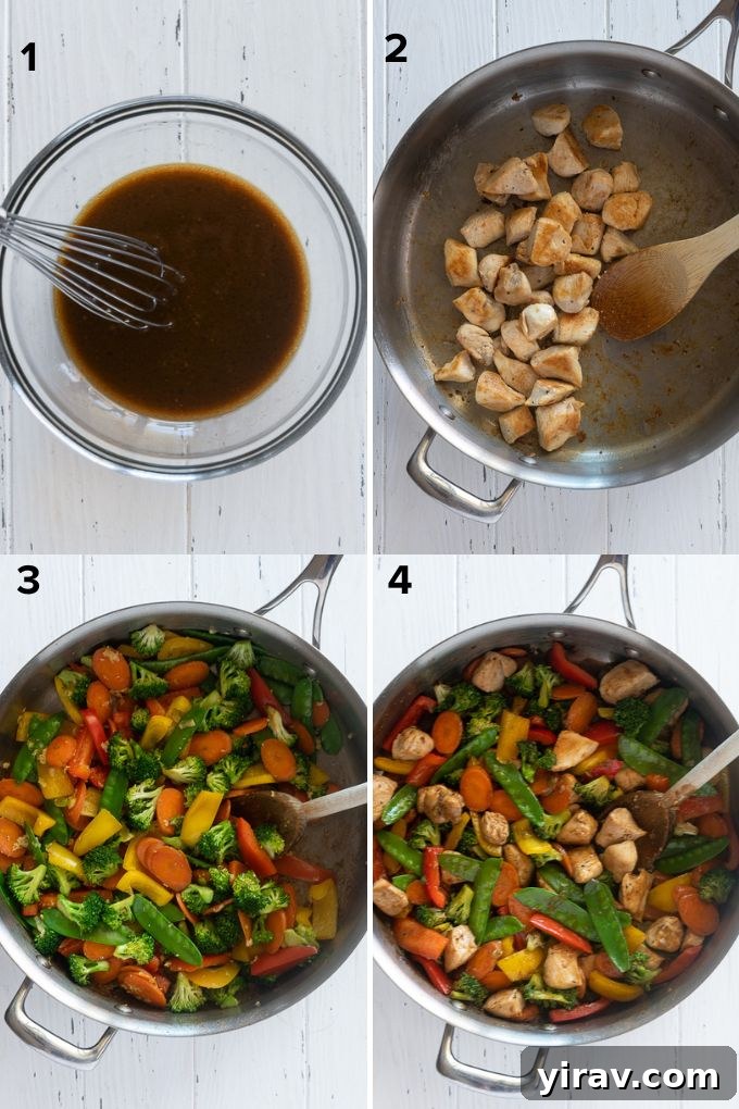 How to make chicken veggie stir fry recipe