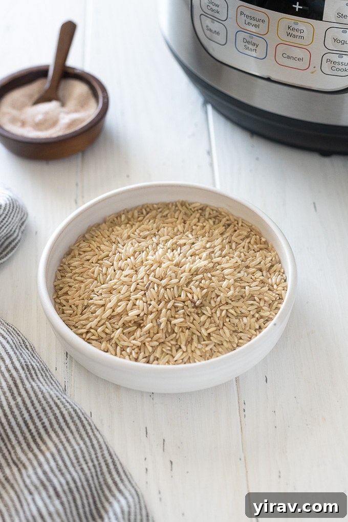 Instant pot brown rice recipe ingredients