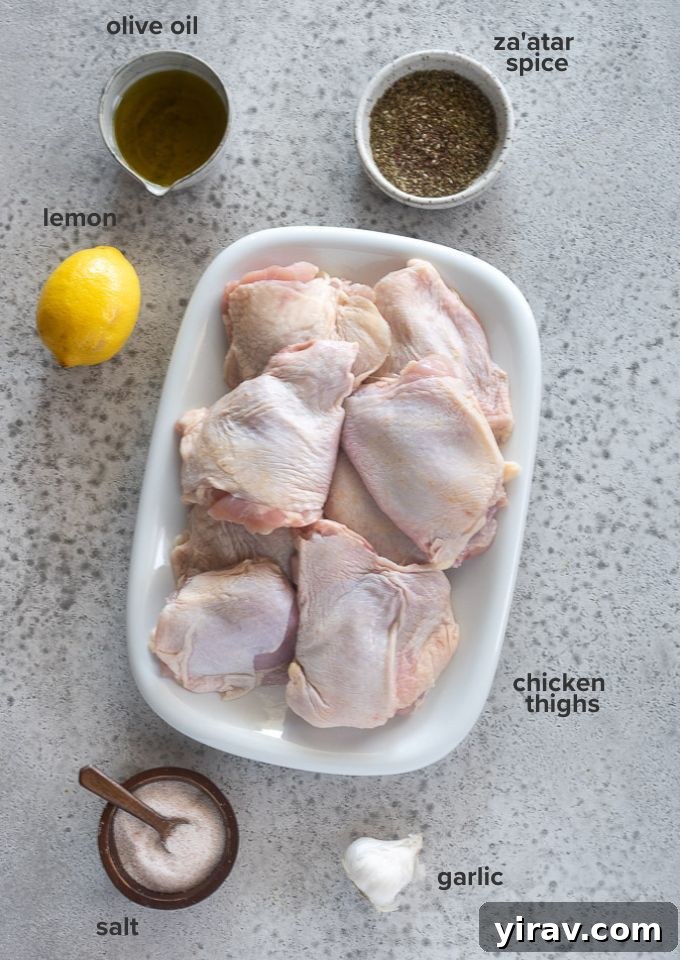 Grilled chicken thigh recipe ingredients