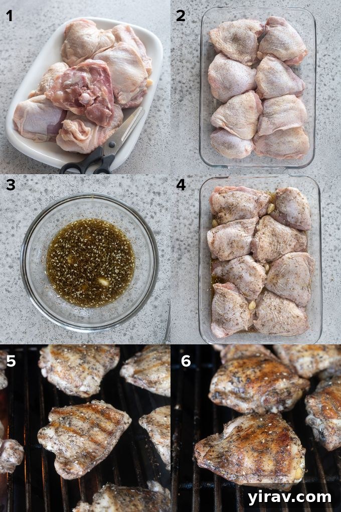 How to grill chicken thighs