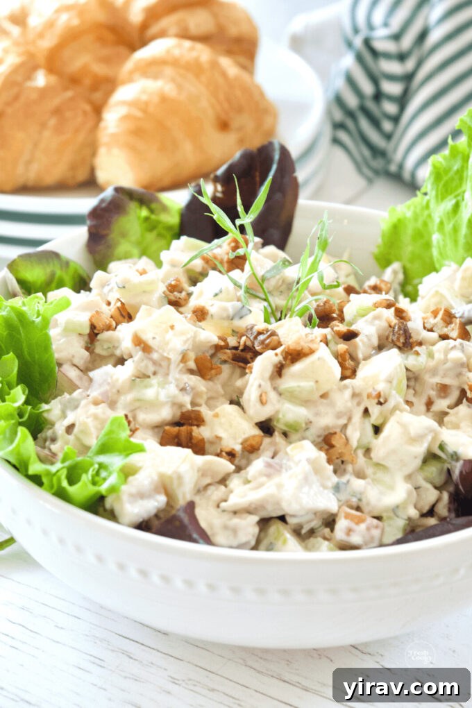 Chicken salad with apples and pecans