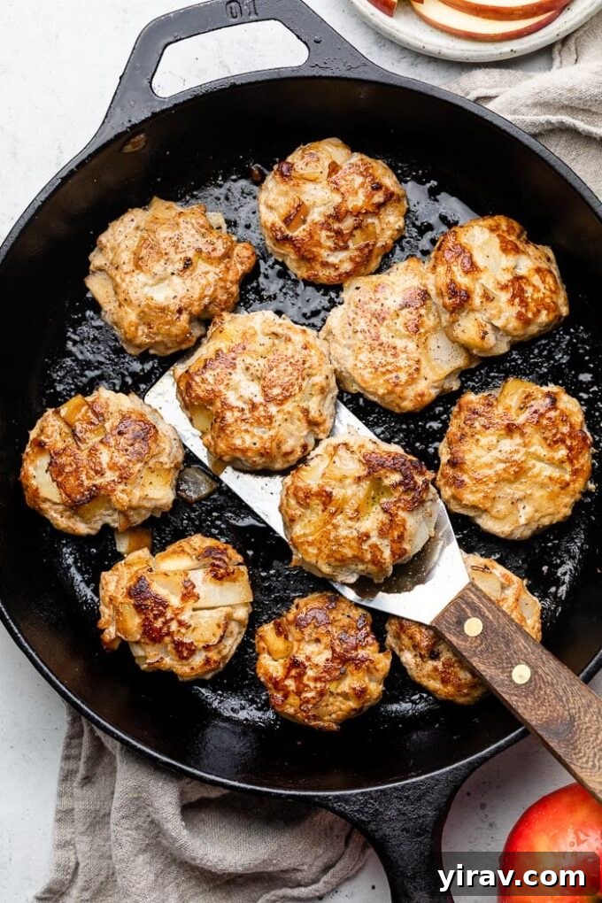 Easy homemade chicken apple sausage patties