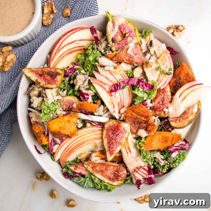Harvest salad with apple vinaigrette