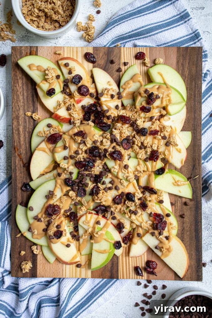 Easy & Healthy Apple Nachos
