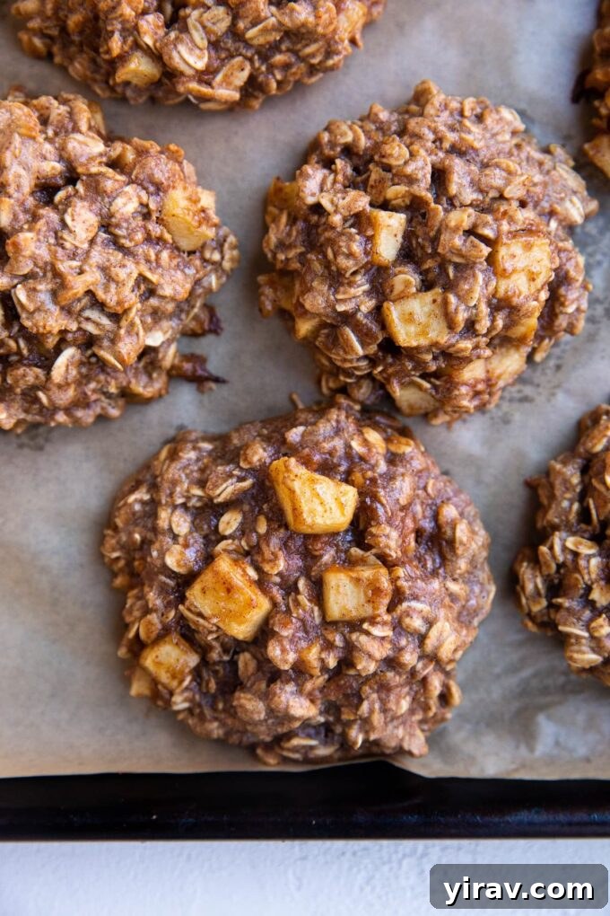 Healthy 6-Ingredient Apple Oatmeal Cookies
