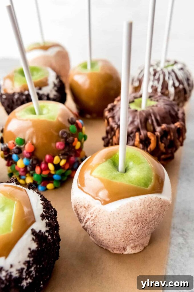 Gourmet homemade caramel apples