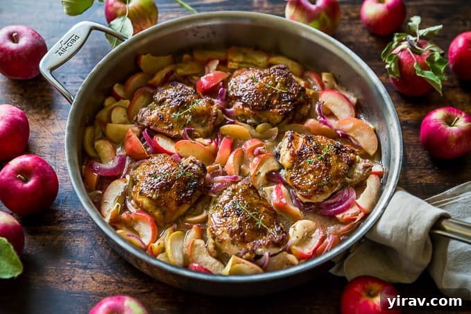 Honey Mustard Chicken Apple Skillet Dinner