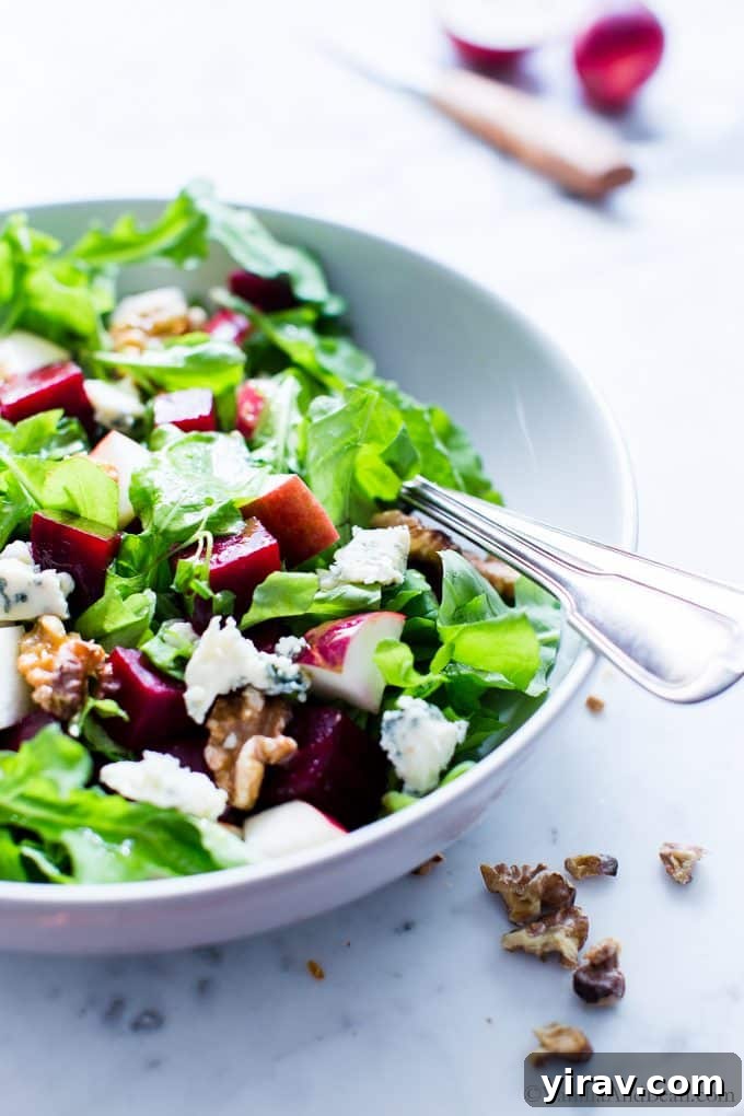 Beet and Apple Salad with Apple Cider Vinaigrette