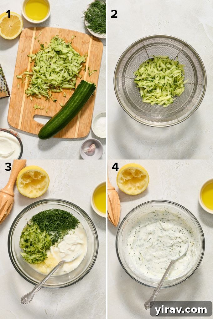 How to make tzatziki.
