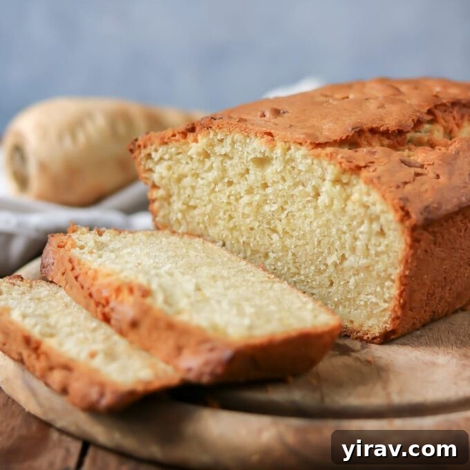 Moist parsnip loaf cake with a light glaze
