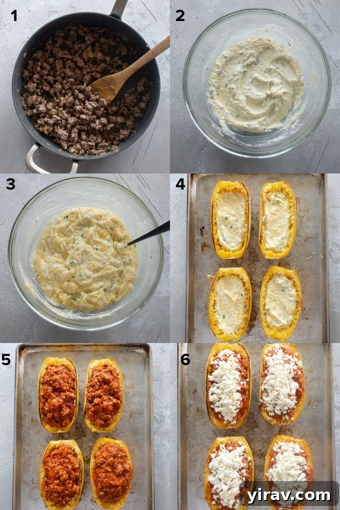 Noodle-Free Lasagna Bake 7 how to make spaghetti squash lasagna