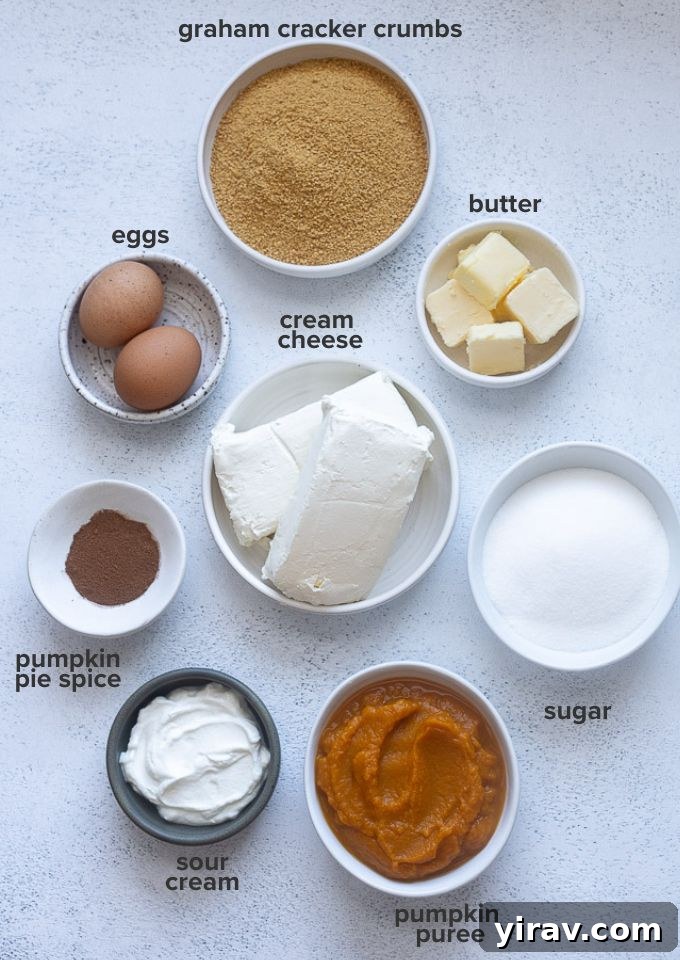 Autumn Spice Pumpkin Cheesecake Delight 4 Pumpkin pie cheesecake recipe ingredients.