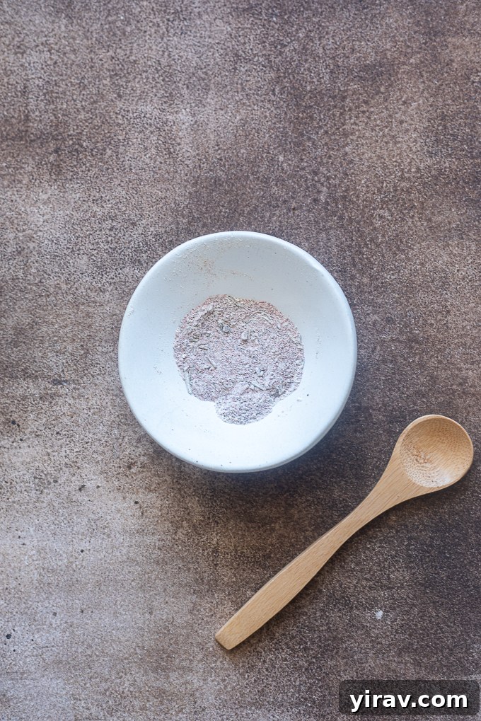 Seasoning blend for one pan roasted sausage and vegetables.