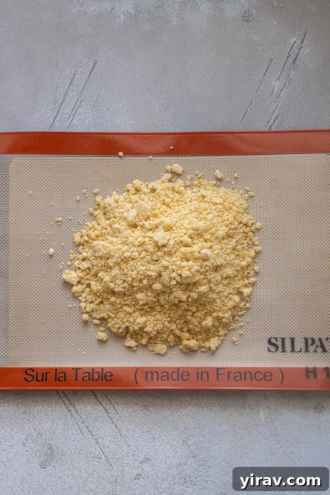 Buttery Sweet Tart Dough 7 Sweet tart dough on a Silpat mat, ready to be shaped.