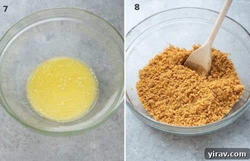 How to make a graham cracker pie crust collage