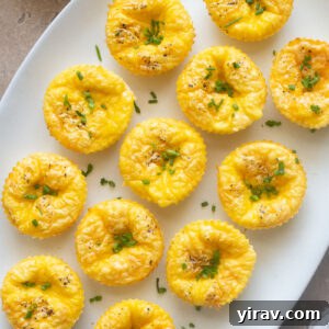 Cottage Cheese Egg Bites on a platter.
