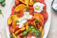Tomato and Peach Burrata Salad Recipe