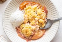 Fresh Peach Cobbler Recipe with Golden Biscuit Topping